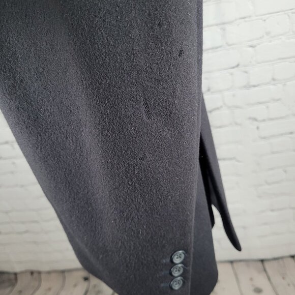 Daks Jermyn Street Black Wool Cashmere 2 Button Double Vent Blazer Sportcoat 46R - Picture 5 of 16